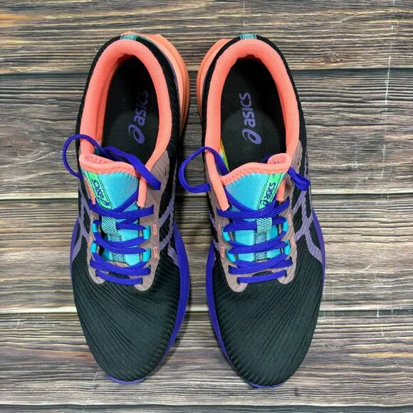 Asics Versablast Women's Black Purple Athletic Running‎ Shoes - Picture 7 of 8